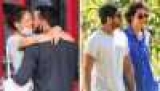 Katie Holmes kissing Emilio Vitoro Jr and Zac Efron holding hands with Vanessa Valladeres